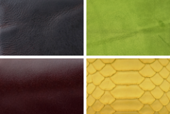 革の違いによる雰囲気のイメージ